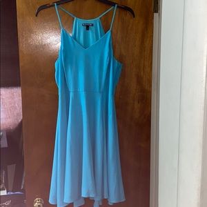 Summer turquoise cocktail dress